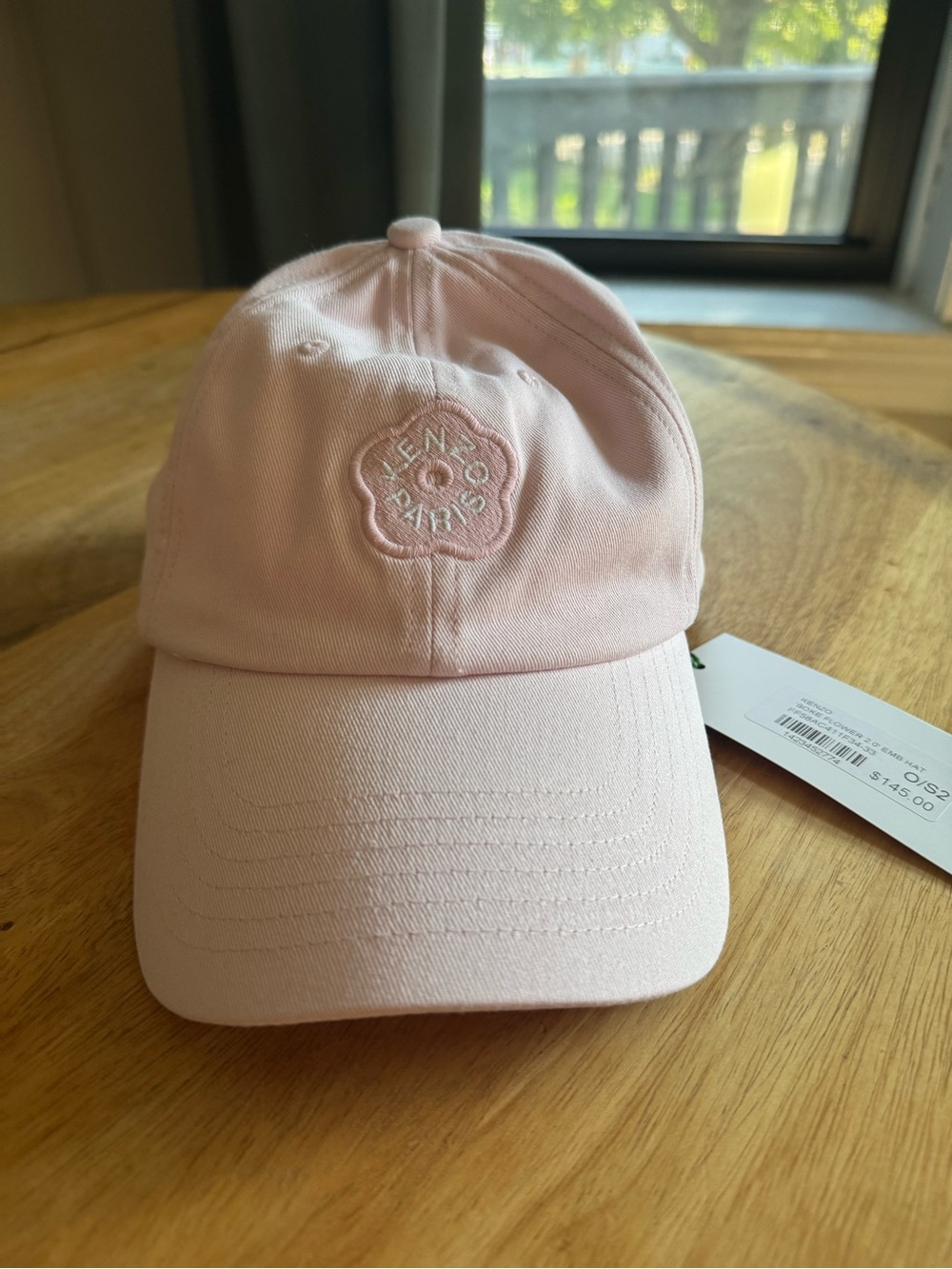 KENZO Paris Boke Flower 2.0 pink embroidered hat